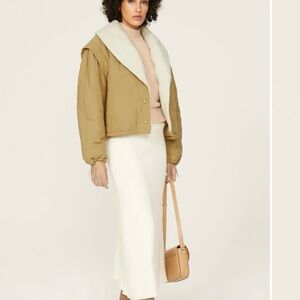Astr Tan and Cream Jacket